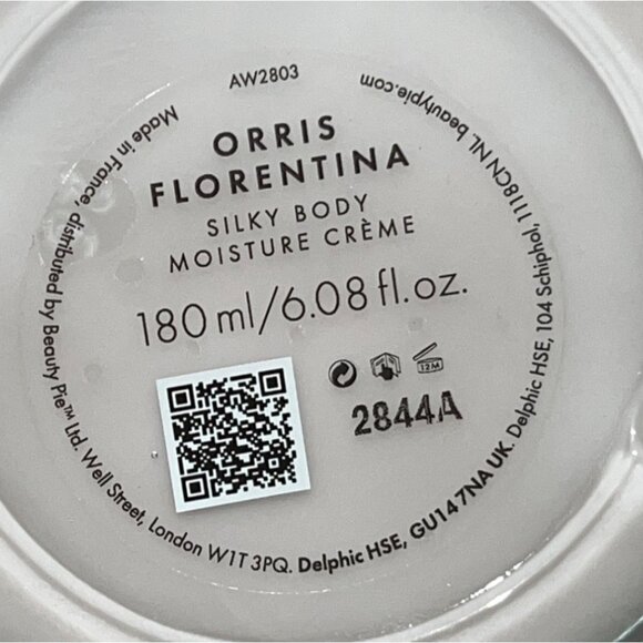 Orris Florentina Body Cream 180 ml 6 oz Jar Beauty Pie NIB Perfume Shea Cozy New - Picture 6 of 12